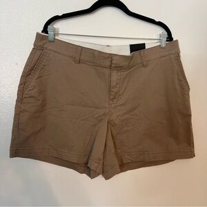 NWT Lane Bryant Brown Girlfriend Shorts 16